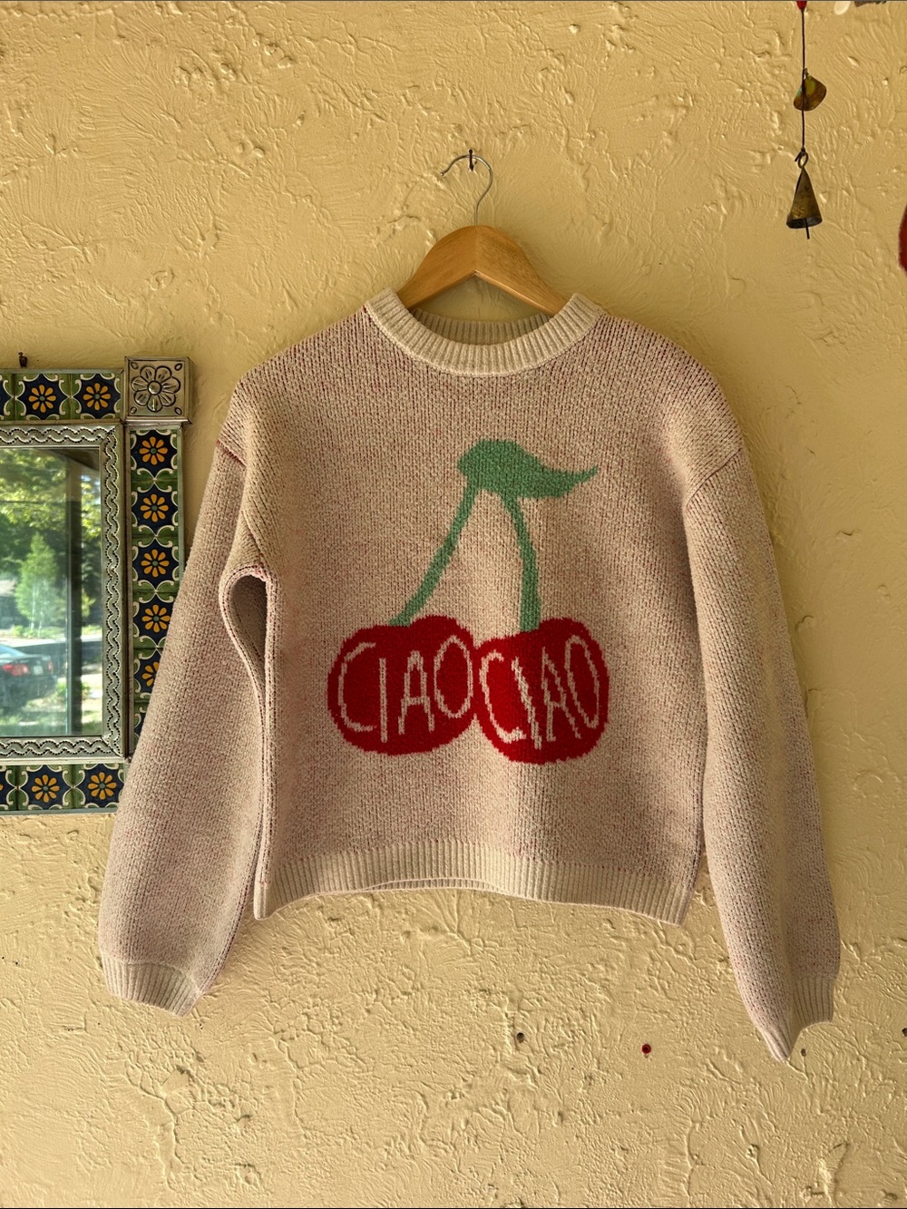 A New Day Italian Ciao Sweater 🍒 Size Small